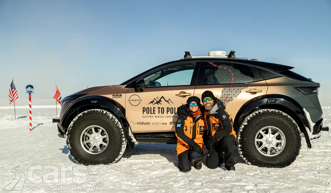 Electric Nissan Ariya COMPLETES its Pole to Pole challenge