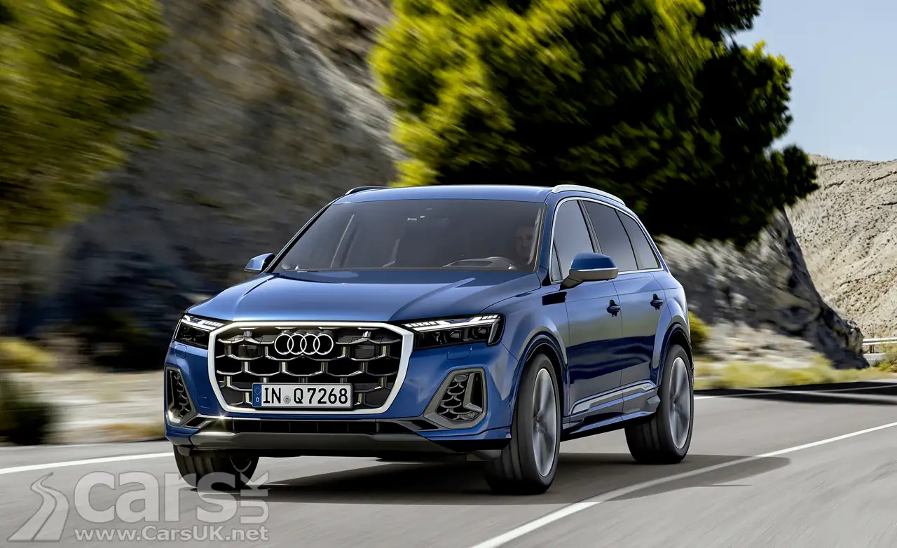 2024 Audi Q7 Facelift on road front view