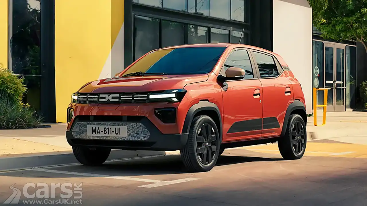 New Electric Dacia Spring revealed - front view
