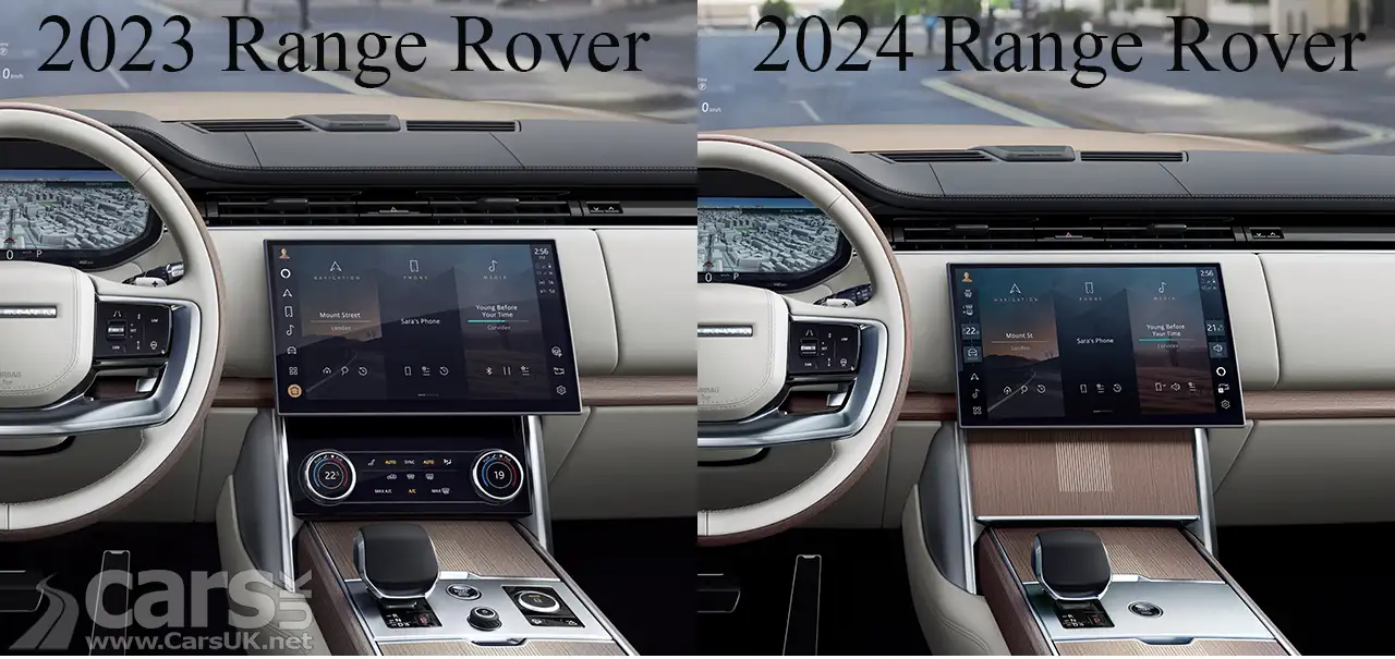 Range Rover Interior 2023 and 2024 compared