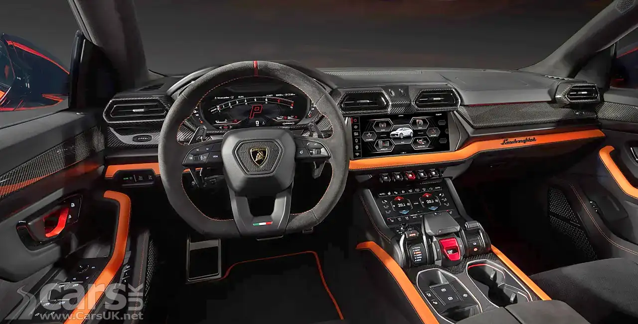 New Lamborghini Urus SE interior