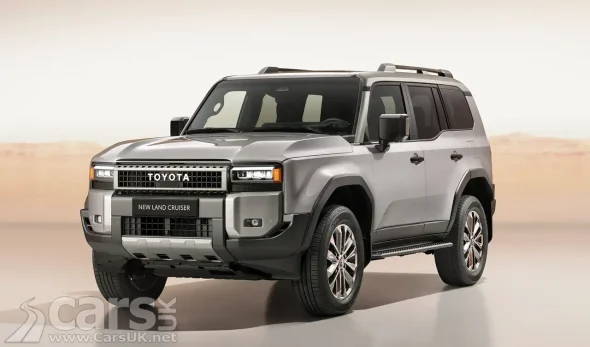 New Toyota Land Cruiser front view pictured as it goes on sale in the UK