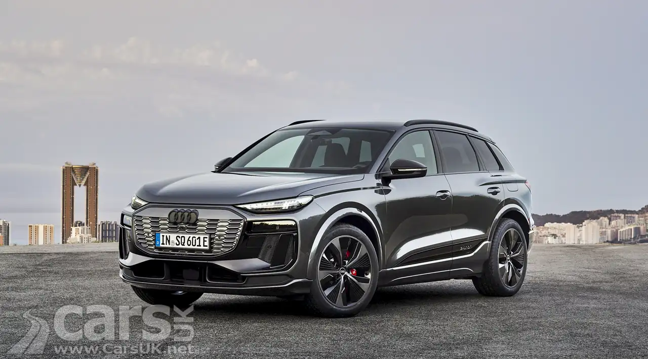 Electric Audi Q6 e-Tron with rear-wheel drive