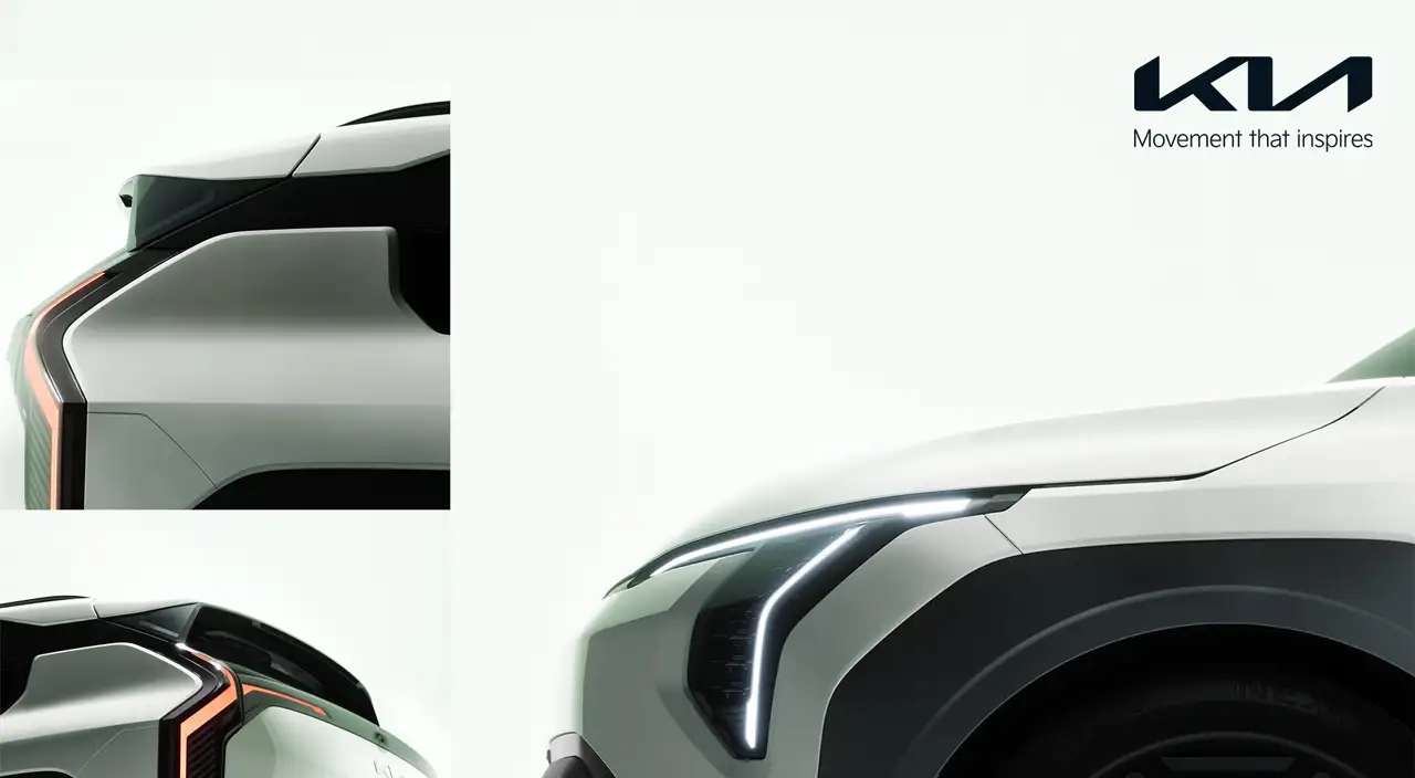Kia EV3 compact electric SUV TEASE