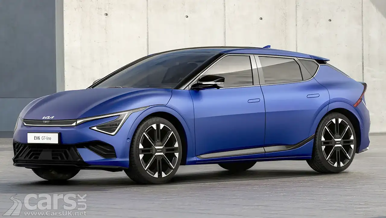2024 Kia EV6 EV FAcelift in blue
