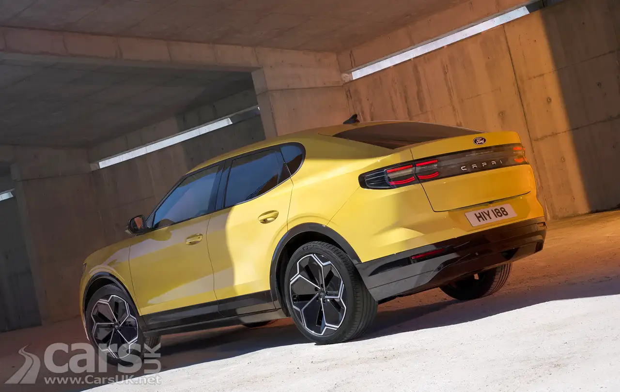 new electric Ford Capri rear view