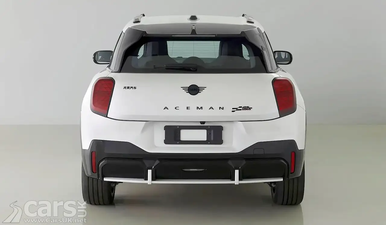 electric MINI Aceman JCW LEAK rear view
