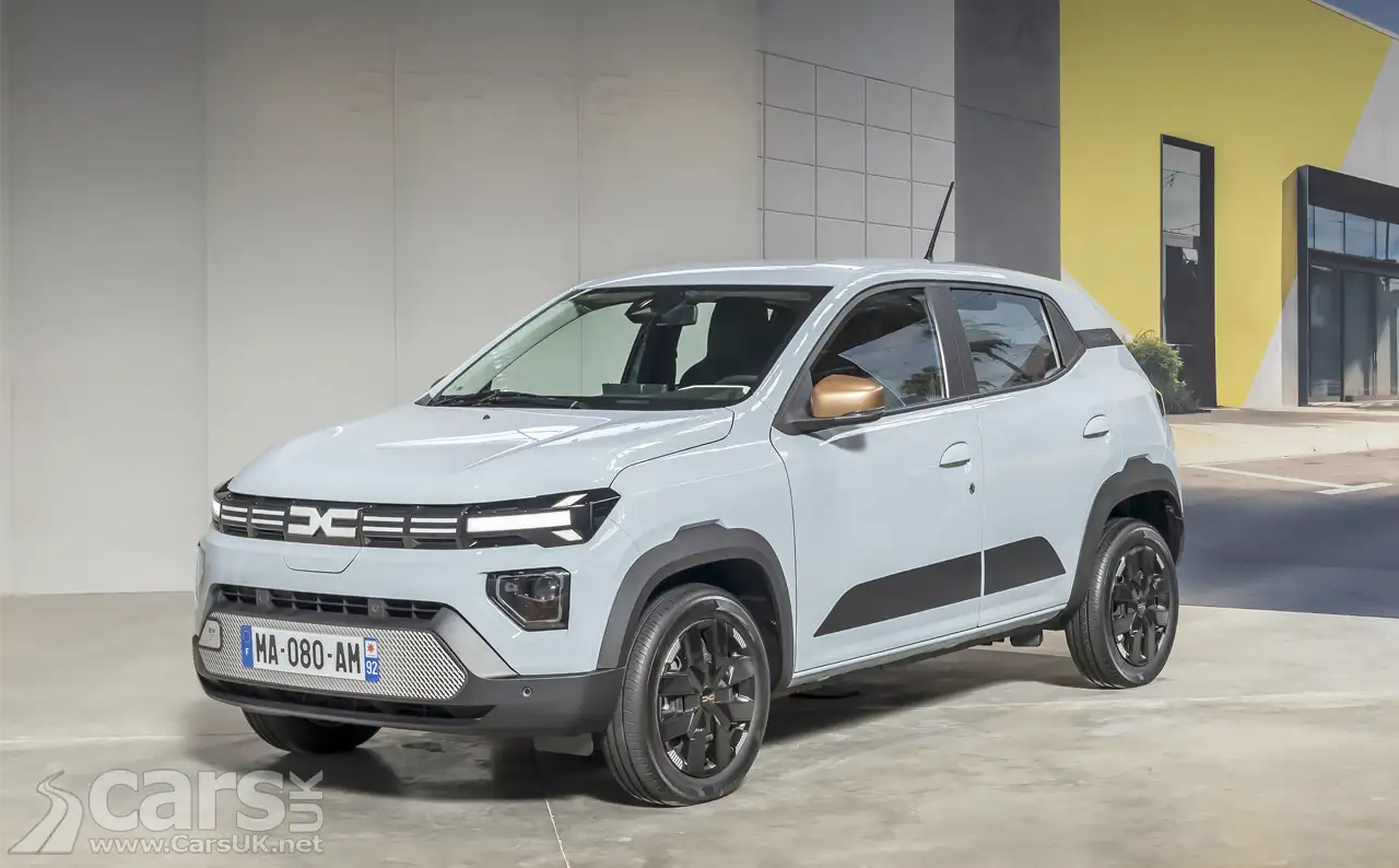 2026 Dacia Spring EV front view static shot
