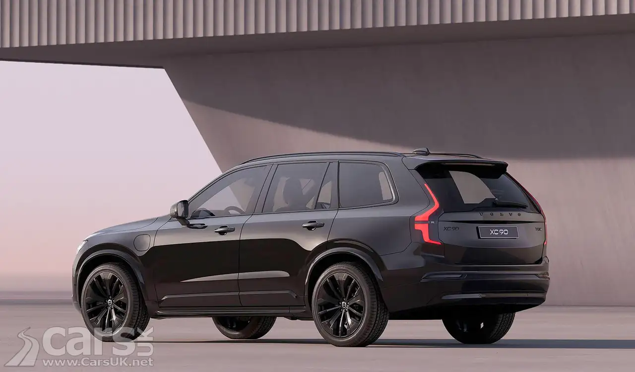 New Volvo XC90 BLACK EDITION rear view static