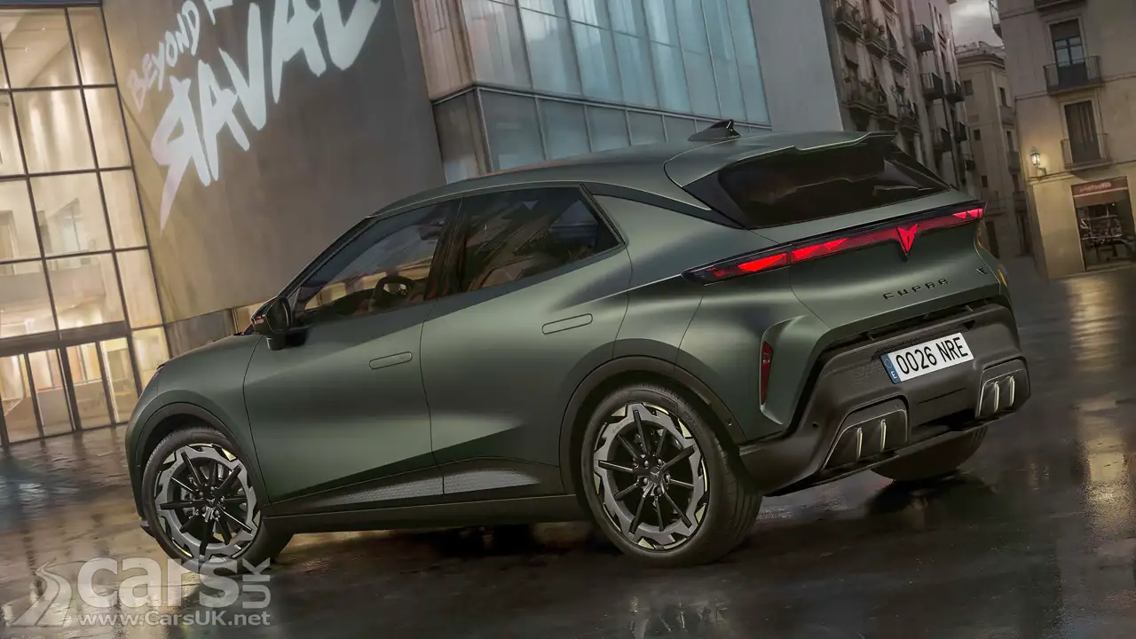 Cupra Raval EV REVEALED as a challenger for the Renault 5 | Cars UK Cupra Raval Rear View