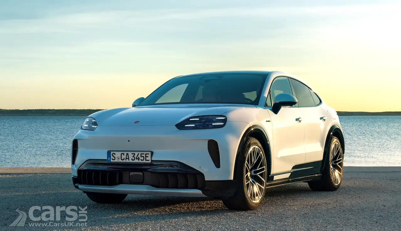 New Porsche Cayenne Coupe Electric front view