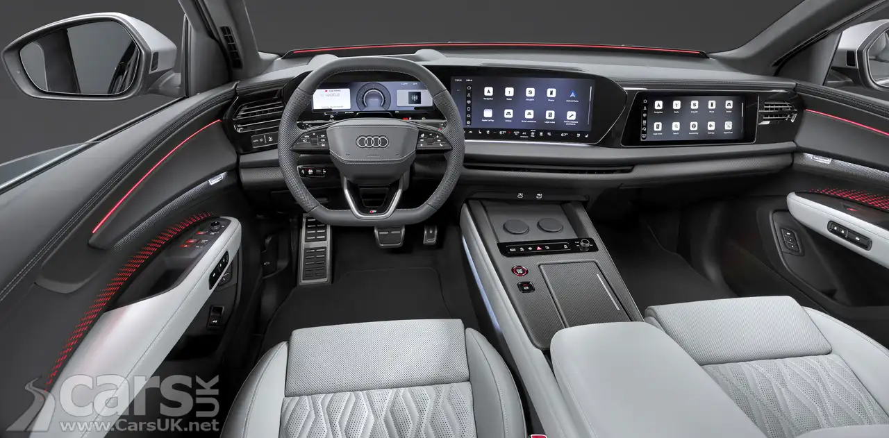 Audi Q9 front seats and dashboard