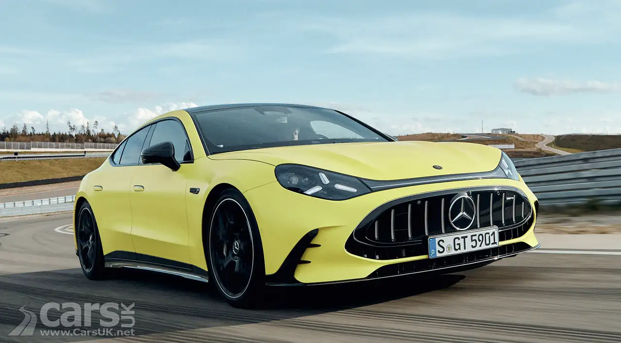 New Electric Mercedes-AMG GT 4-Door Coupé front view