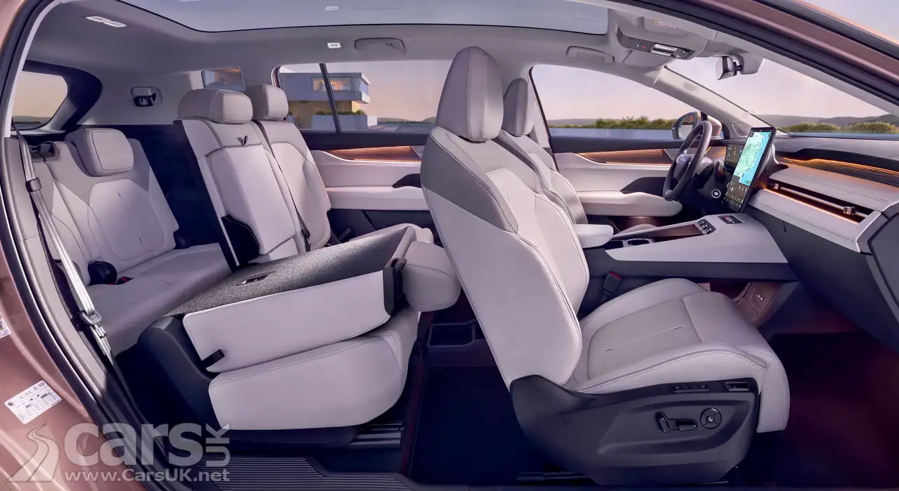 Skoda Peaq interior showing 7-seats