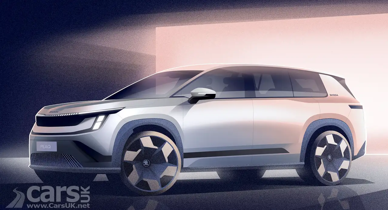 Skoda Peaq design sketch front view
