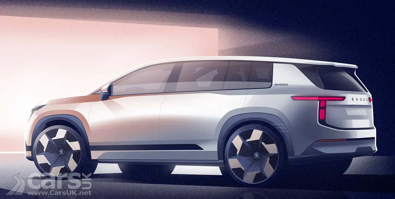 Skoda Peaq design sketch rear view