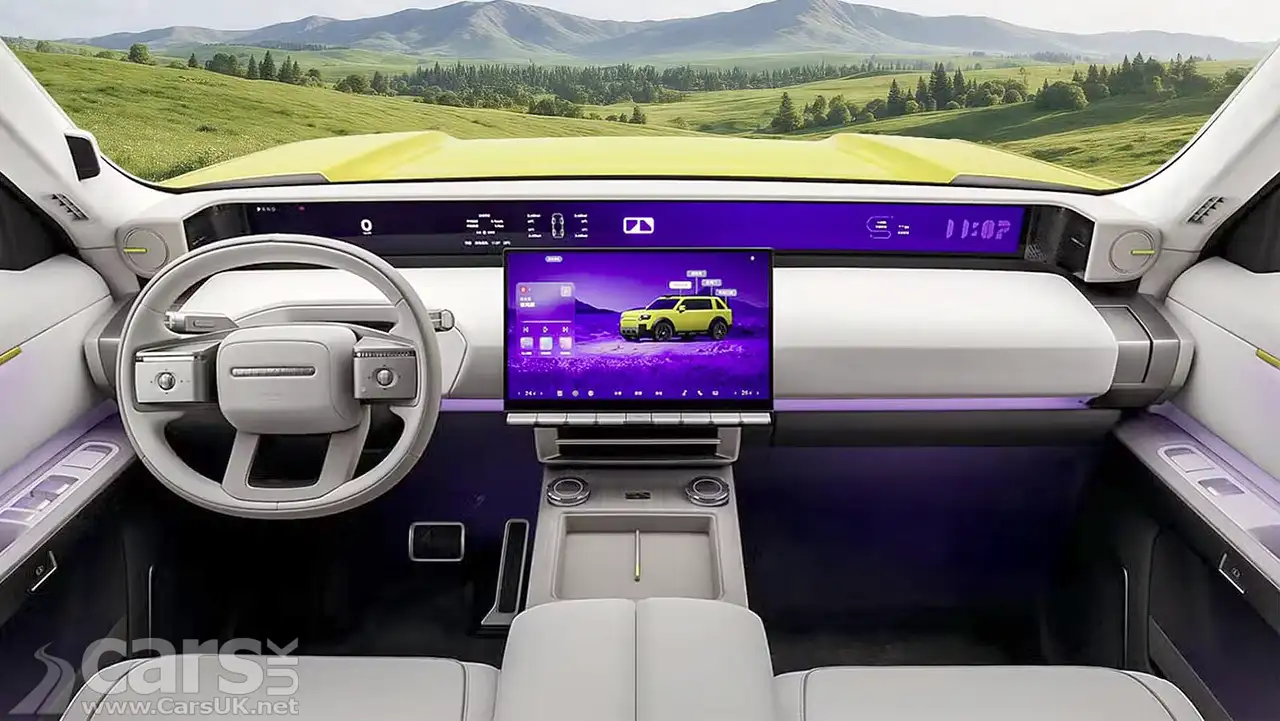 Freelander 8's interior with BMW iX3-style Panoramic display