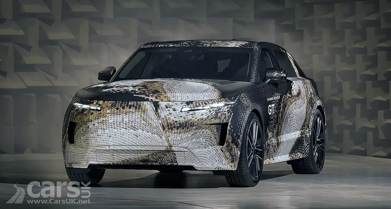Range Rover GT camouflaged front view