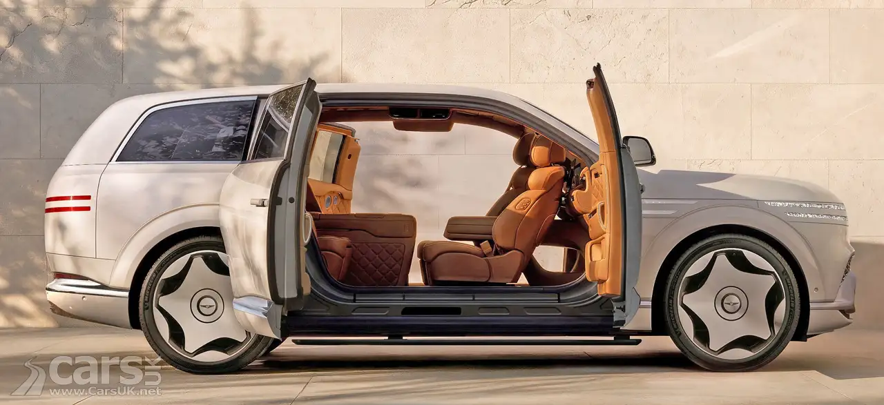 Genesis GV90 Neolun side vieiw doors open