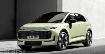 Electric Audi A2 e-tron front view