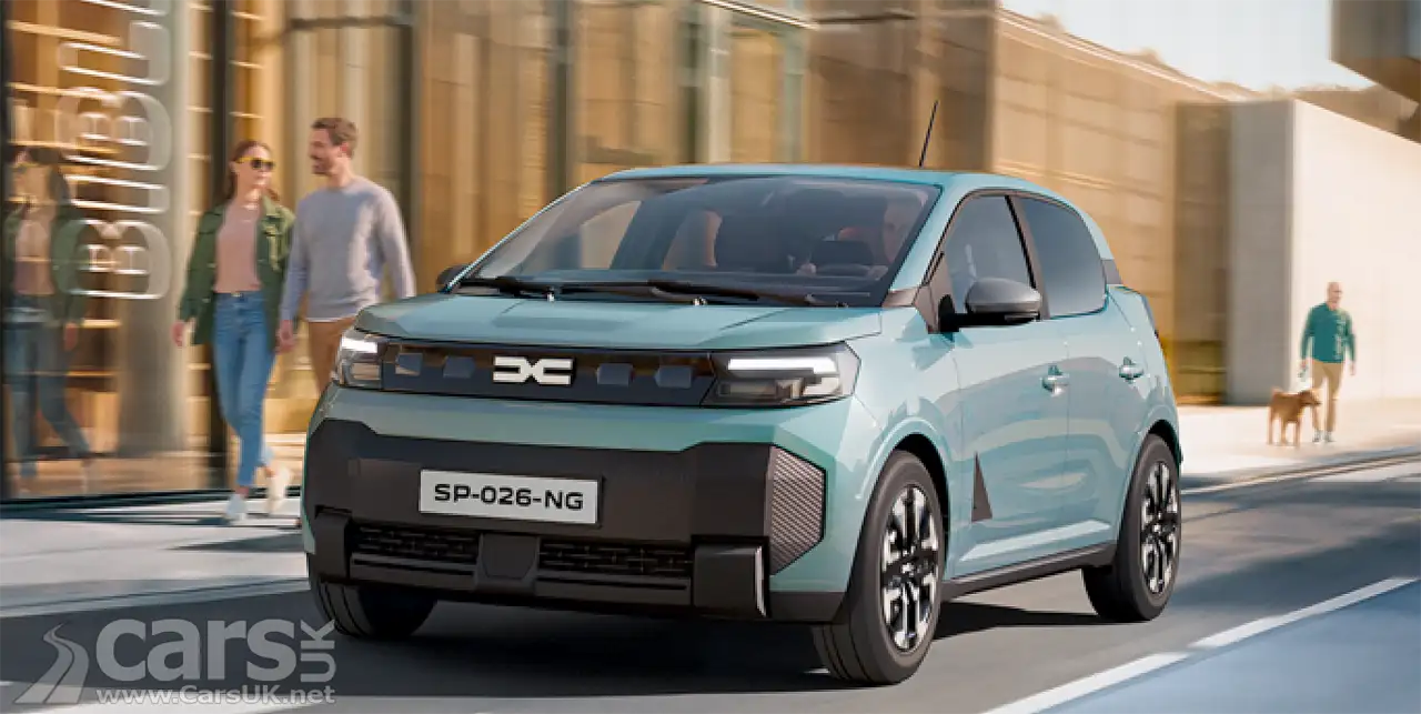 New Dacia Spring EV front view