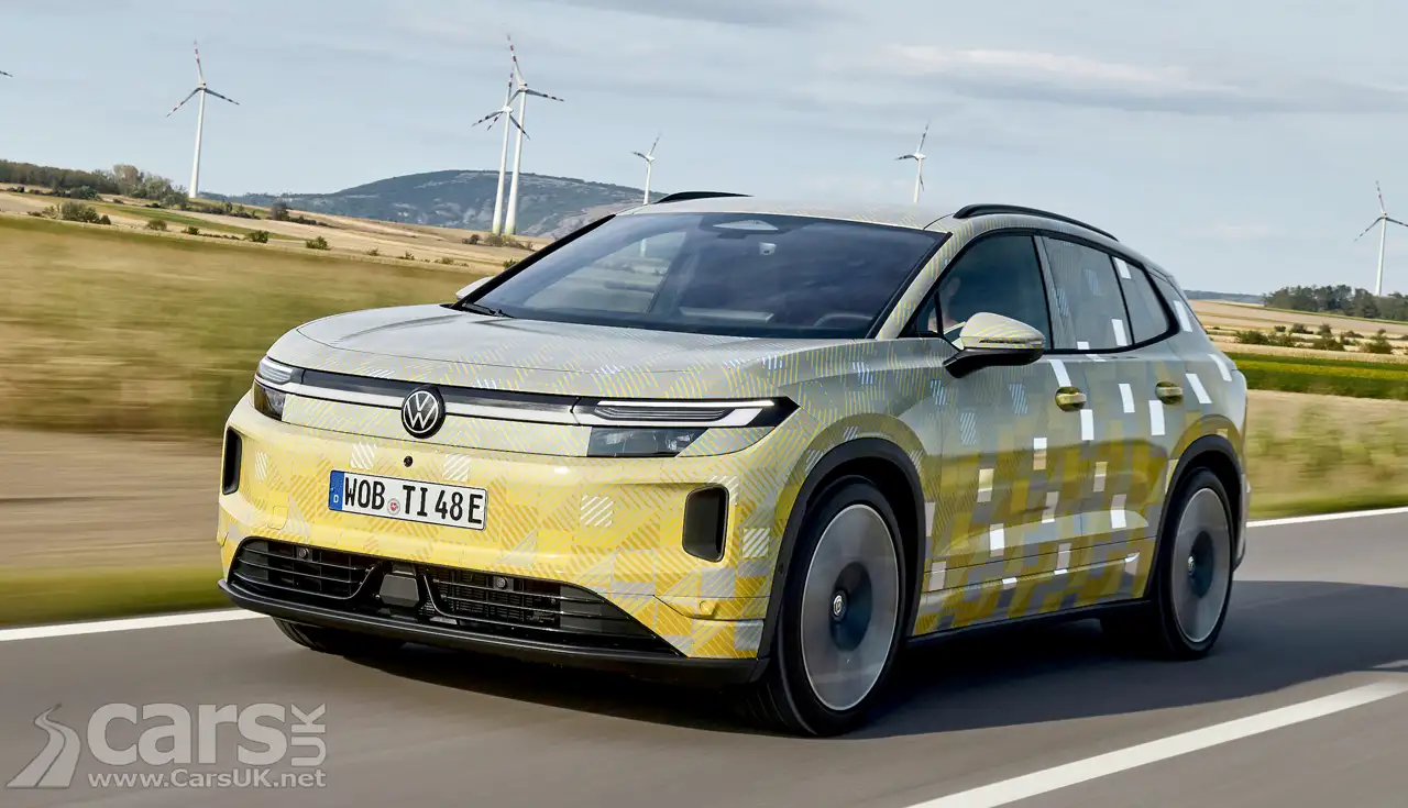 Volkswagen ID. Tiguan front view camouflaged